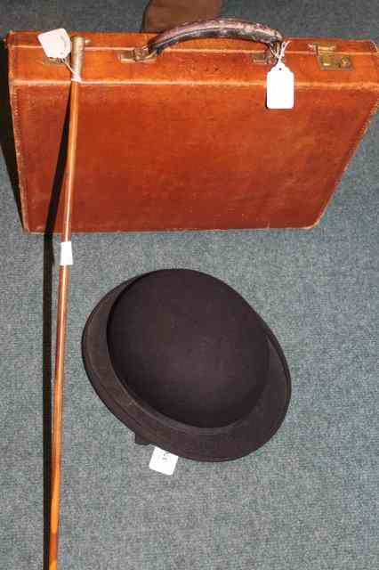 Appraisal: A LADIES HUNTING BOWLER HAT by Woodrow of Piccadilly of