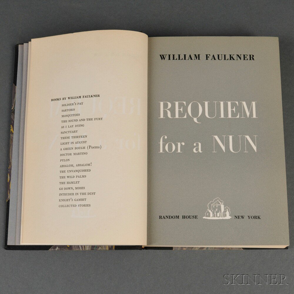 Appraisal: Faulkner William - Requiem for a Nun New York Random