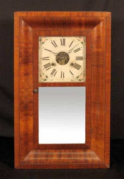 Appraisal: Seth Thomas mahogany veneer shelf clock th century H in