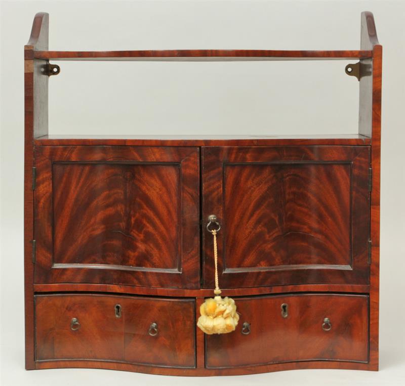 Appraisal: Small English Mahogany Hanging Cabinet x x in Property from