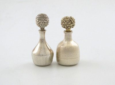 Appraisal: By Christopher N Lawrence a silver scent bottle of baluster