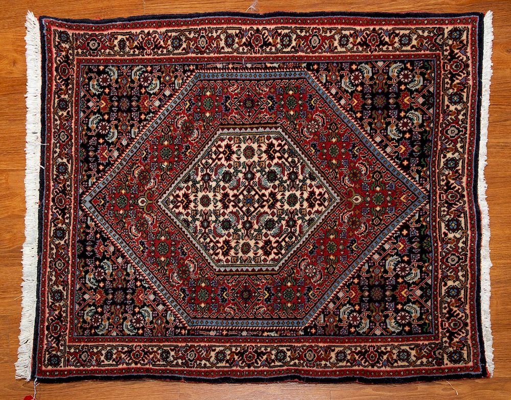 Appraisal: Bijar Rug Persia x fourth quartrer- th century hand knotted