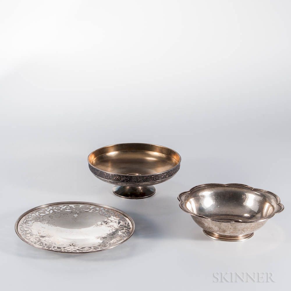 Appraisal: Three Pieces of Gorham Sterling Silver Tableware Three Pieces of