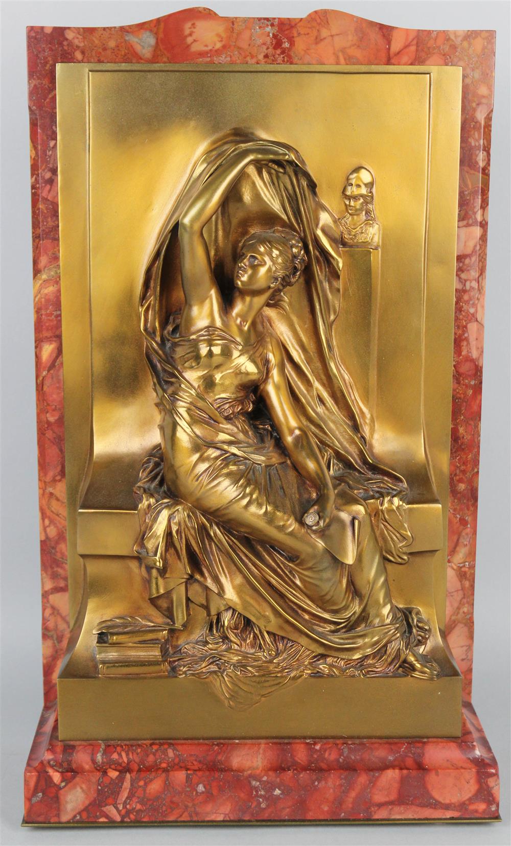 Appraisal: HENRI-MICHEL-ANTOINE CHAPU FRENCH - BRONZE RELIEF OF LA PENSEE after