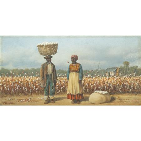 Appraisal: William Aiken Walker American - Cotton Pickers in a Field