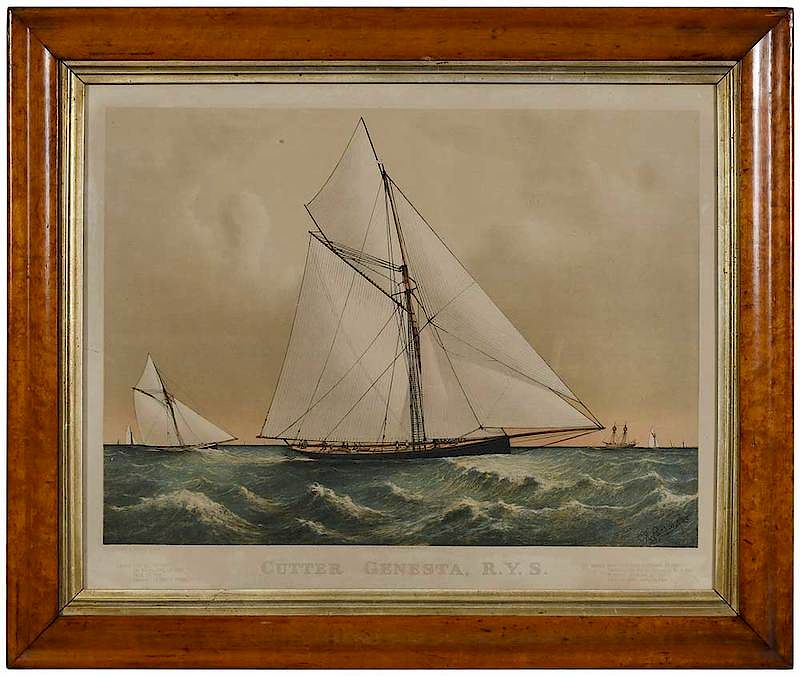 Appraisal: Currier Ives Publisher American th century Cutter Genesta R Y