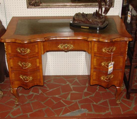 Appraisal: Louis XV style walnut and gilt-metal mounted dressing table circa