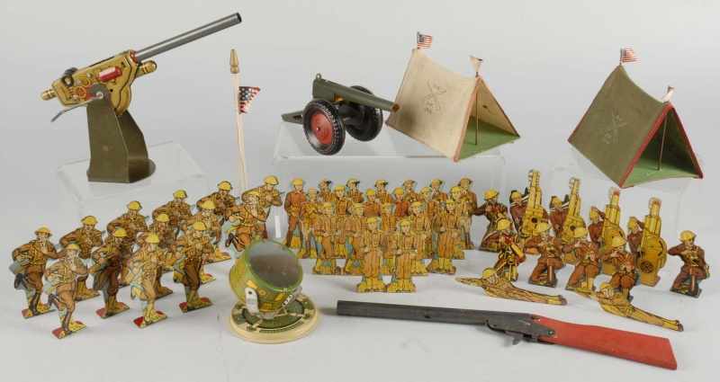 Appraisal: Marx Regimental Toy Soldier Play Set Description Set comes with