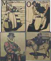 Appraisal: Lot of Lithographs by William Nichalson British - Lot includes