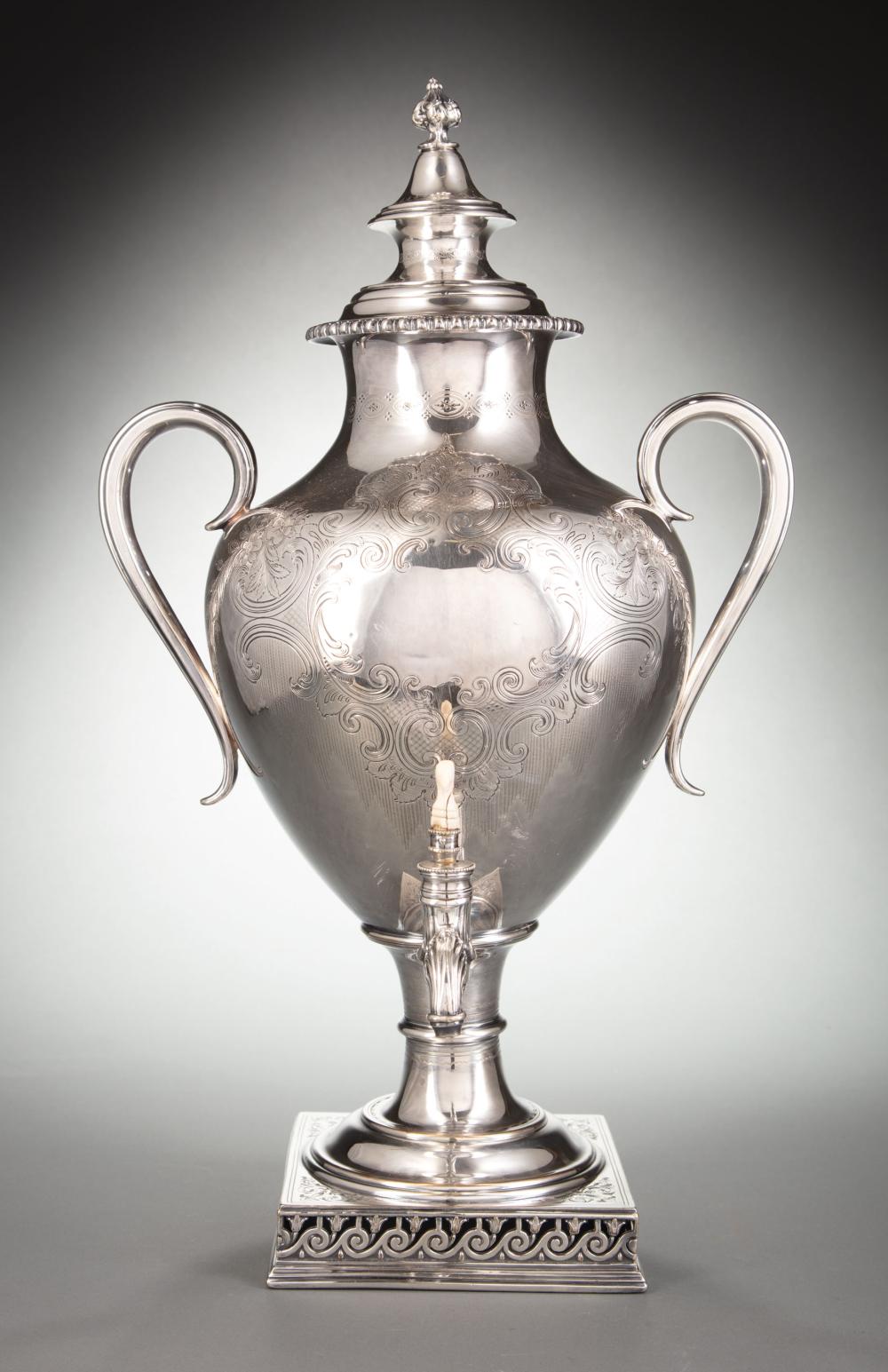 Appraisal: Elkington and Company Silverplate Hot Water Urn date mark for