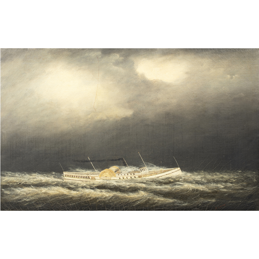 Appraisal: PAINTING CLEMENT DREW Clement Drew American - Steamship 'Nantasket' in