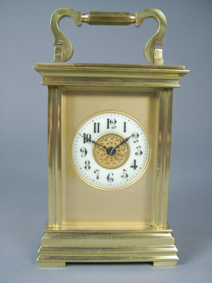 Appraisal: A French four glass carriage clock in gilt brass case