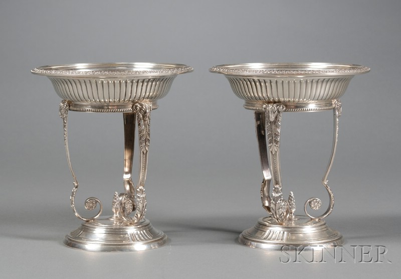 Appraisal: Pair of Charter Company Sterling Footed Compotes c - the