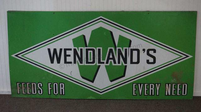 Appraisal: This is for a vintage 's- 's Wendland's Feed enamel