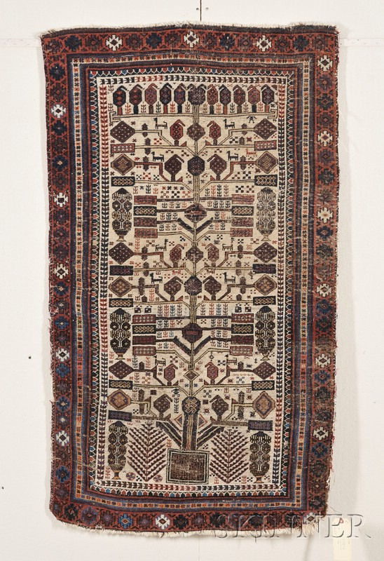 Appraisal: Baluch Rug Northeast Persia second half th century small areas