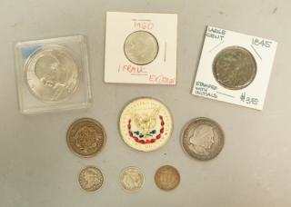 Appraisal: Mixed Coin Lot Coated silver dollar C Mixed Coin Lot