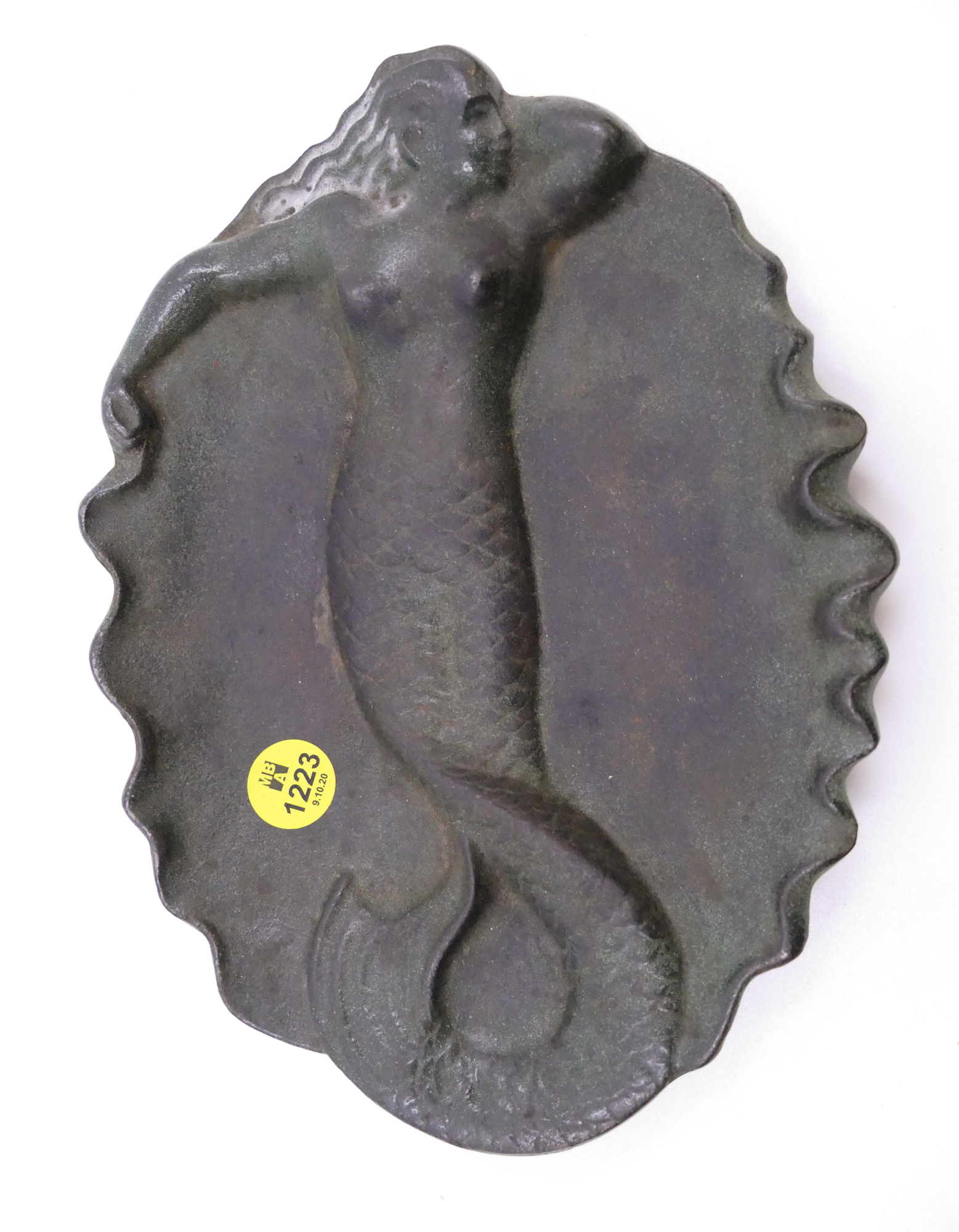 Appraisal: Japanese Art Deco Mermaid Cast Iron Tray- ''