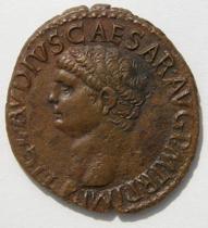 Appraisal: Claudius As Minerva C - A D A Roman bronze