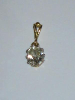 Appraisal: A SOLITAIRE DIAMOND PENDANT the brilliant cut stone approximately cts