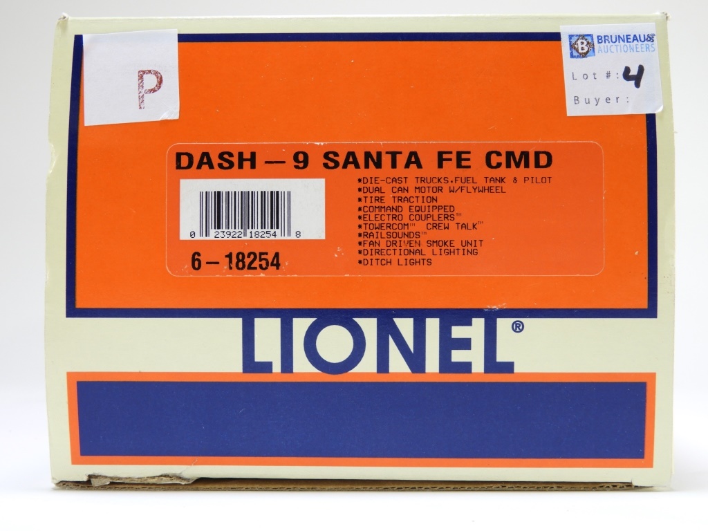 Appraisal: LIONEL DASH- SANTA FE COMMAND O GAUGE MODEL TRAIN Item