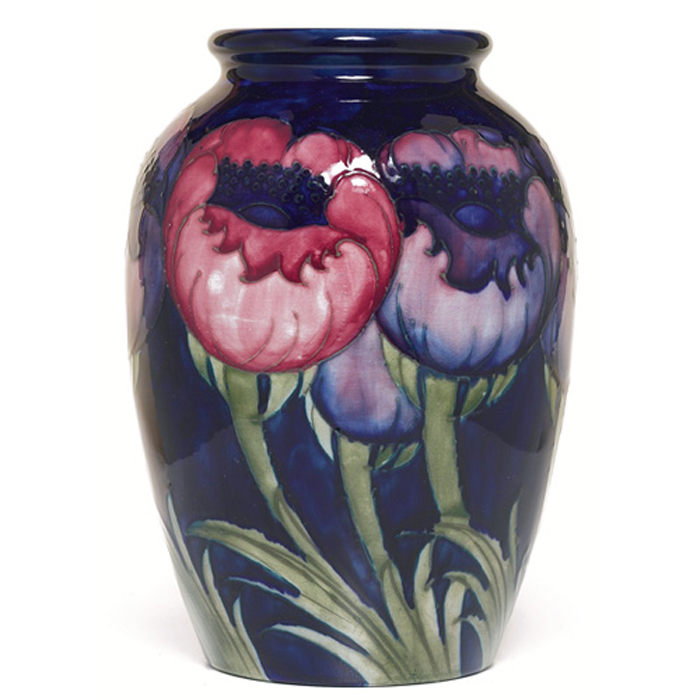 Appraisal: Good Moorcroft vase bulbous form with a poppy decoration signed