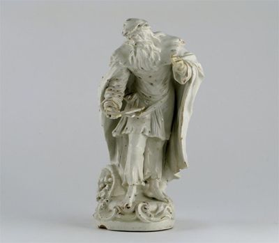 Appraisal: A rare early Derby white-glazed model of St Philip the