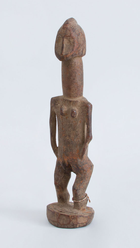 Appraisal: AFRICAN CARVED WOOD SENUFO FEMALE FIGURE C TE D'IVOIRE x