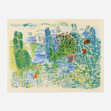 Appraisal: Raoul Dufy AU PADDOCK screenprint in colors h w in