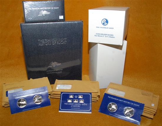 Appraisal: FRANKLIN MINT HISTORY OF FLIGHT STERLING PROOFS O Z Each