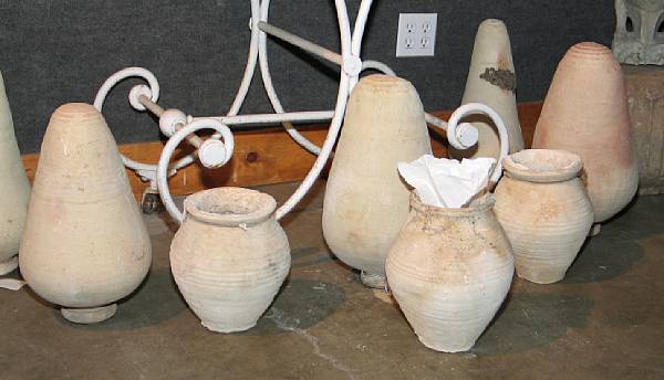 Appraisal: A group of three Moorish or Spanish Palomeroes dove jars