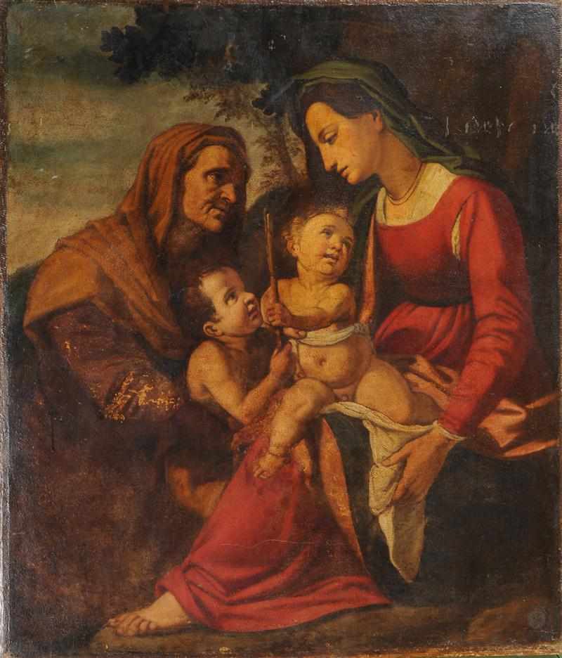 Appraisal: MANNER OF RAPHAEL MADONNA AND CHILD WITH ST JOHN AND