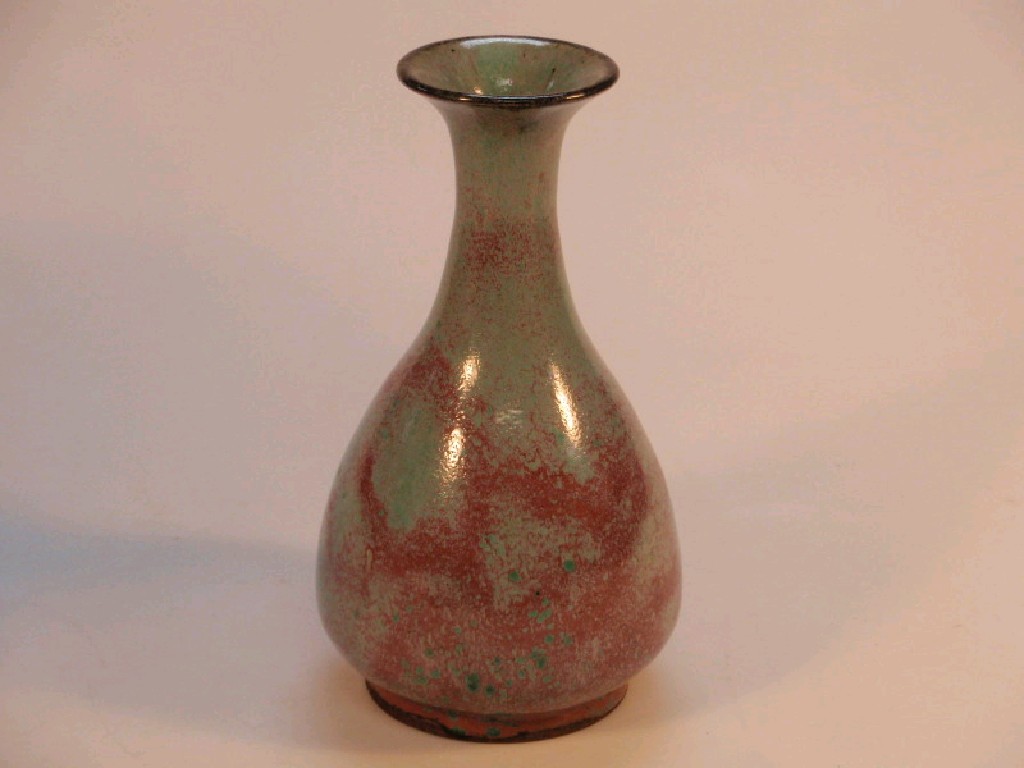 Appraisal: A Chinese turquoise and Sang de Boeuf glaze baluster vase