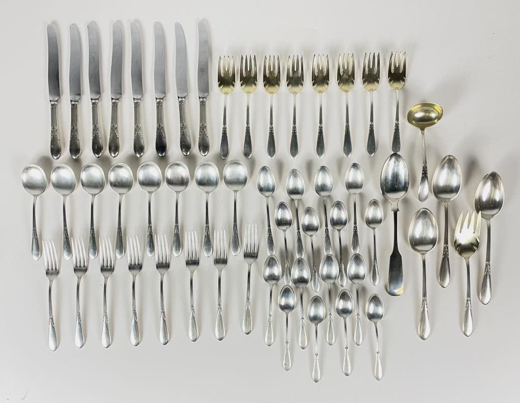 Appraisal: pc Gorham Rose Marie Sterling Flatware Set Dinner Knives Salad