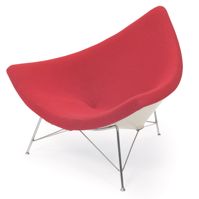 Appraisal: George Nelson Coconut chair by Herman Miller s white steel