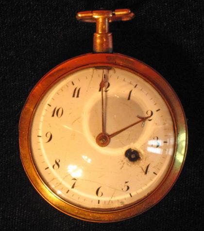 Appraisal: English yellow gold open face pocket watchlate th early th