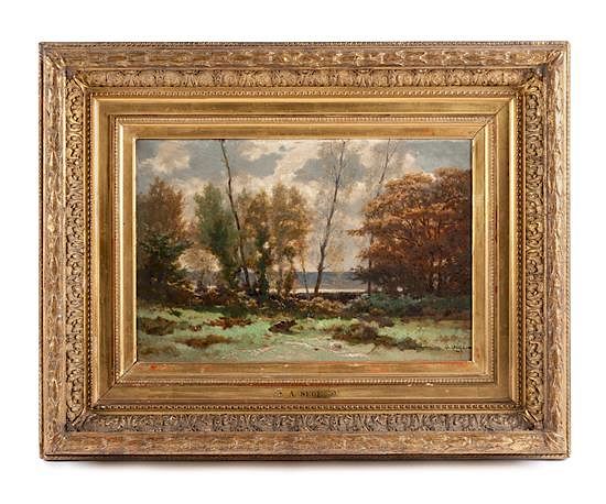 Appraisal: Alexandre Sege French - Forest Landscape Alexandre Sege French -