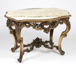 Appraisal: A French Louis XV th century with an inset cream