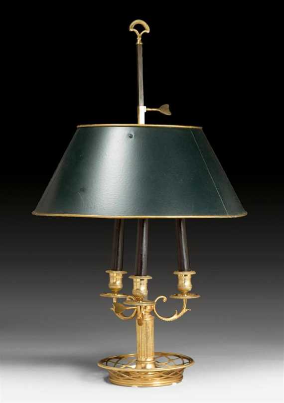 Appraisal: BOUILLOTTE LAMP Louis XVI style France end of the th