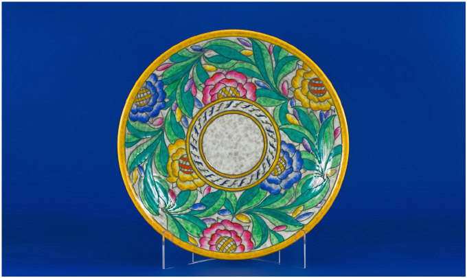 Appraisal: 's Crown Ducal Charlotte Rhead Decorated Charger Gloss finish tubelined