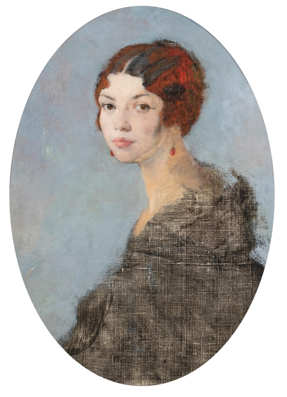 Appraisal: Gerald Festus Kelly - English Portrait of Sasha Oil on