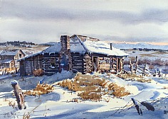 Appraisal: James Boren Winter in the Little Beltswatercolor on paper x