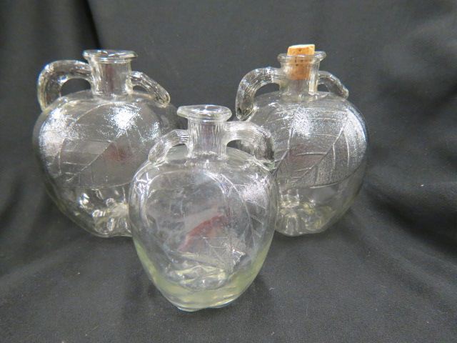 Appraisal: White House Cider Bottles figural apple excellent