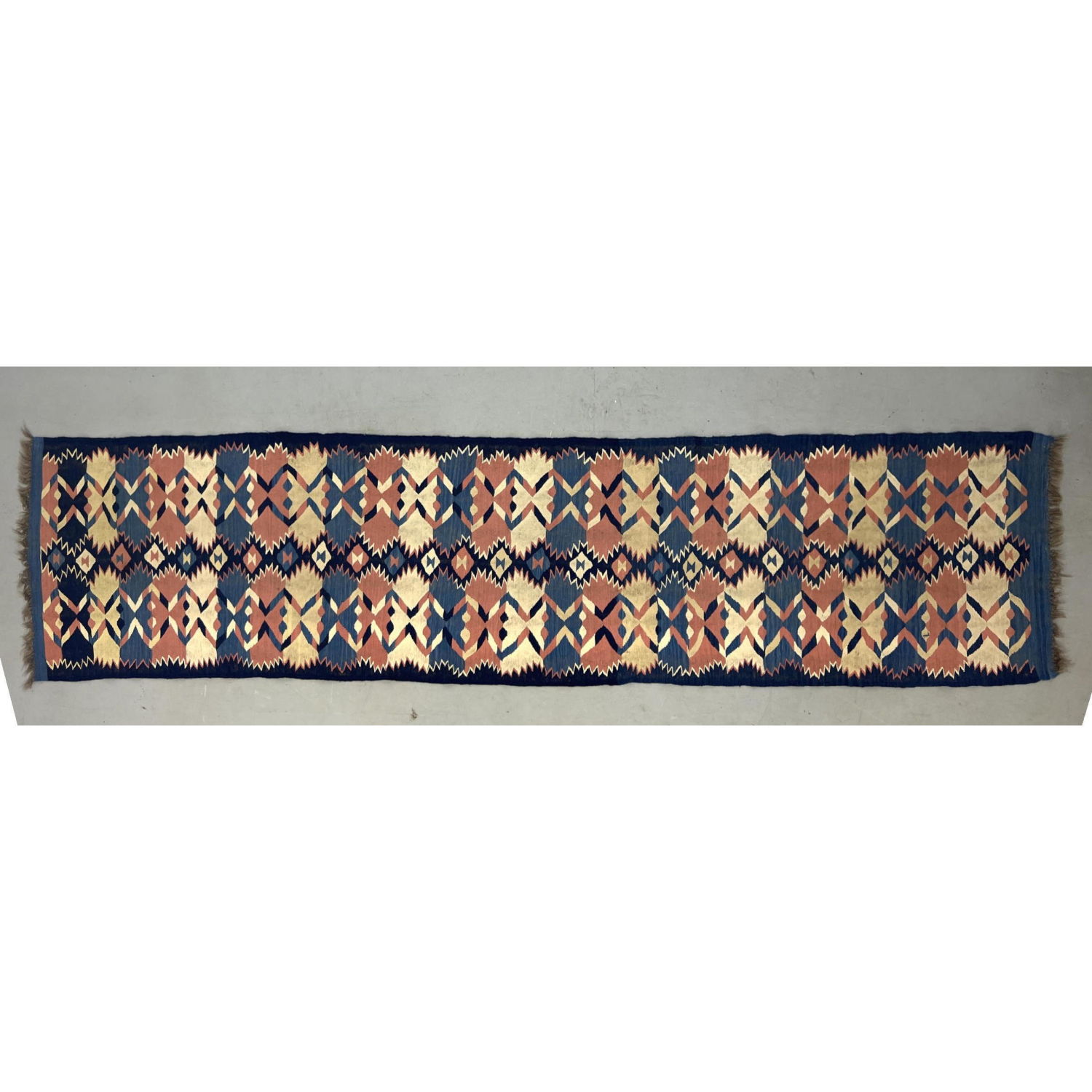 Appraisal: Turkish Flat Weave Kilim Wool Runner Rug ' x '