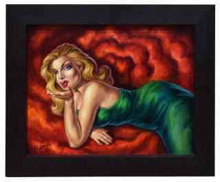 Appraisal: OWEN E SMITH B PAINTING 'S STARLET Framed oil painting