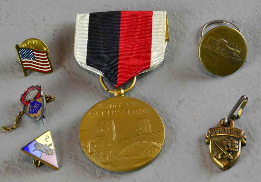 Appraisal: WWII Medals and PinsTo include an Army of Occupation medal