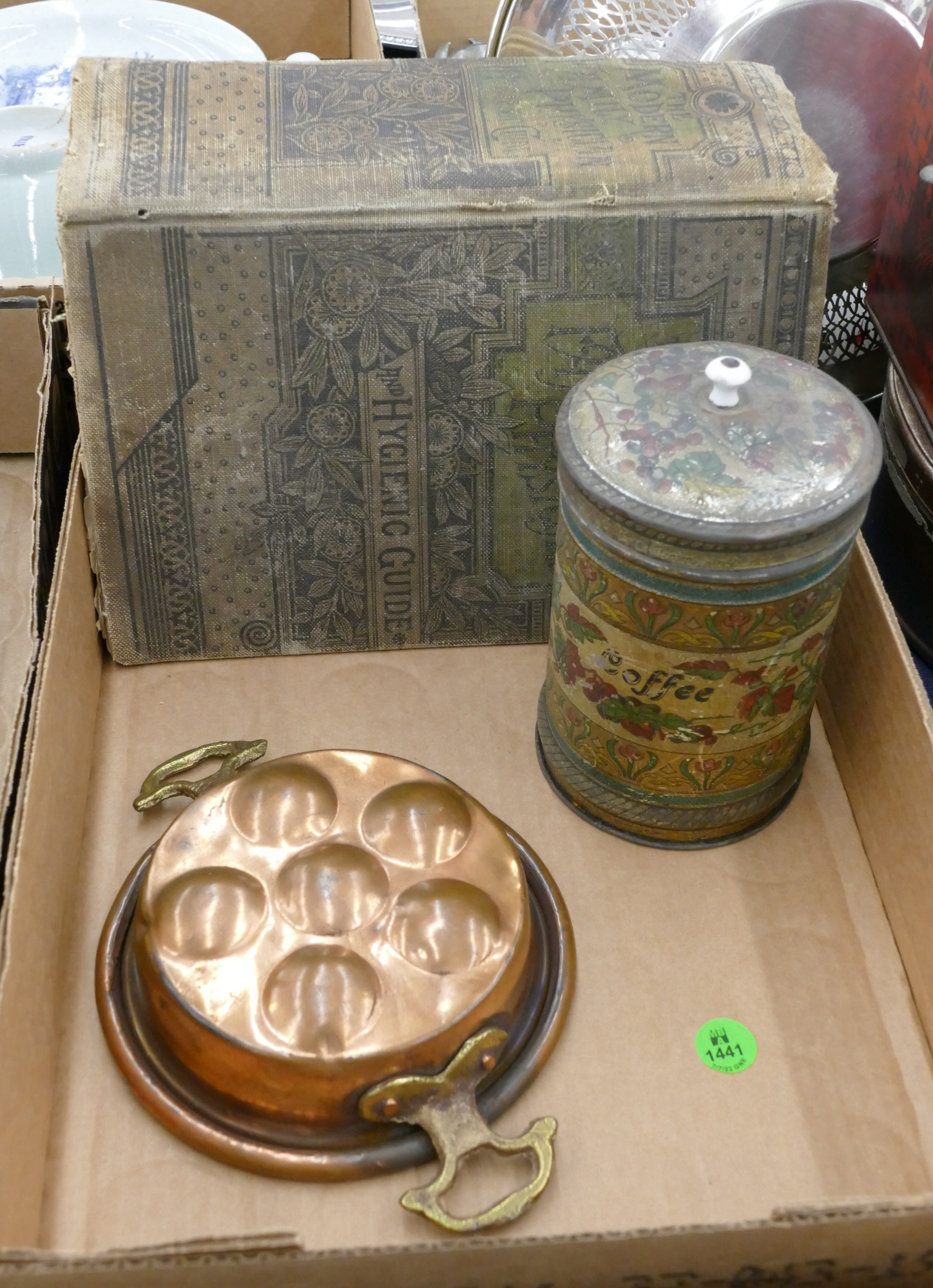 Appraisal: Box Antique Copper Mold etc