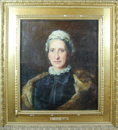 Appraisal: WALTER WILLIAM OULESS R A BRITISH - HALF LENGTH PORTRAIT