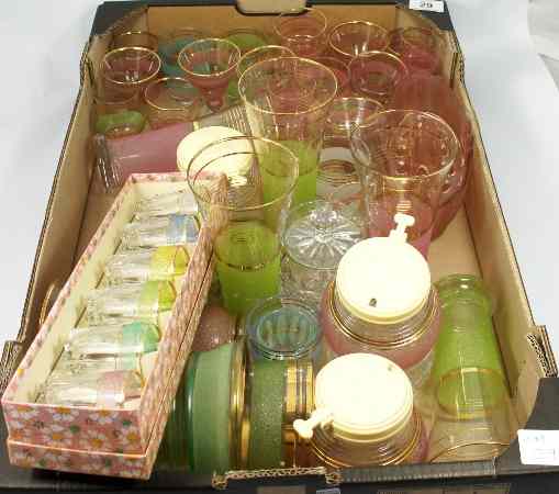 Appraisal: A collection of Various Glassware to include Pink Green and