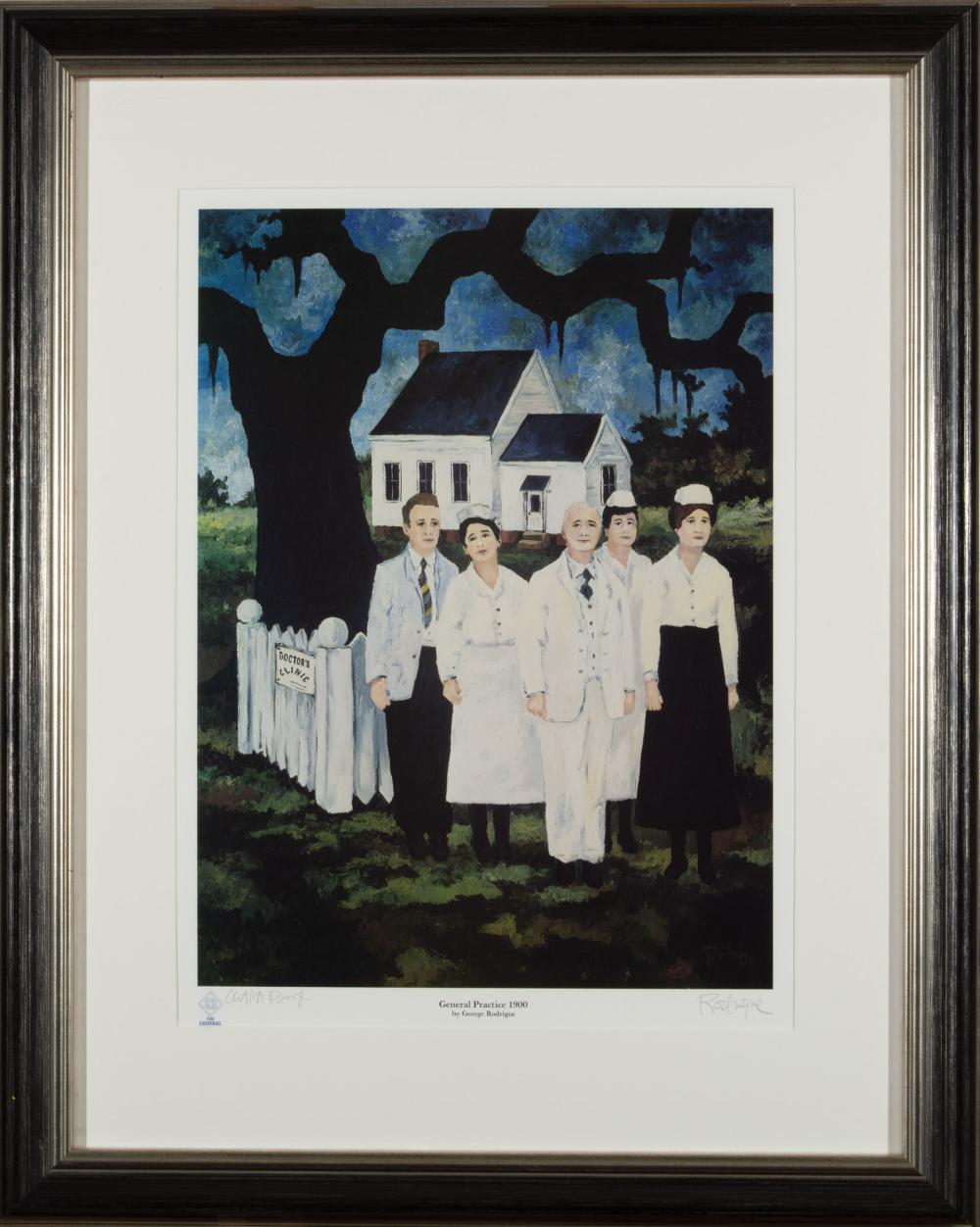 Appraisal: George Rodrigue American Louisiana - River Doctor and Modern Medicine