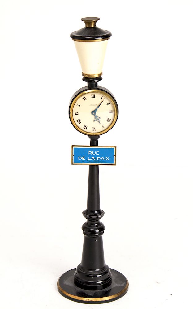 Appraisal: Jaeger LeCoultre Rue de la Paix Lamppost Clock Jaeger LeCoultre